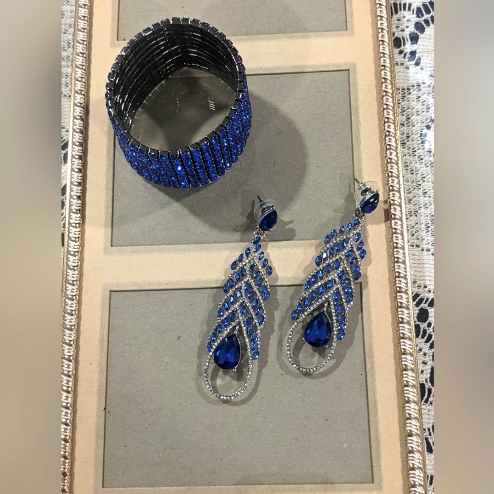 Women's Elegant Bracelet Earring Fashion Jewelry Party Wedding Halloween Costume